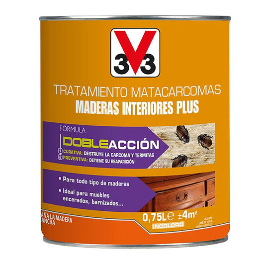 Tratamento mata-carunchos madeiras interiores plus, 750 ml_0