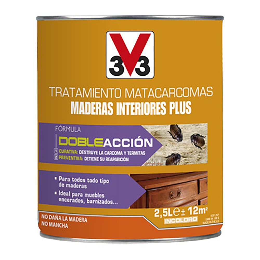 Tratamento mata-carunchos madeiras interiores plus, 2,5 l_0