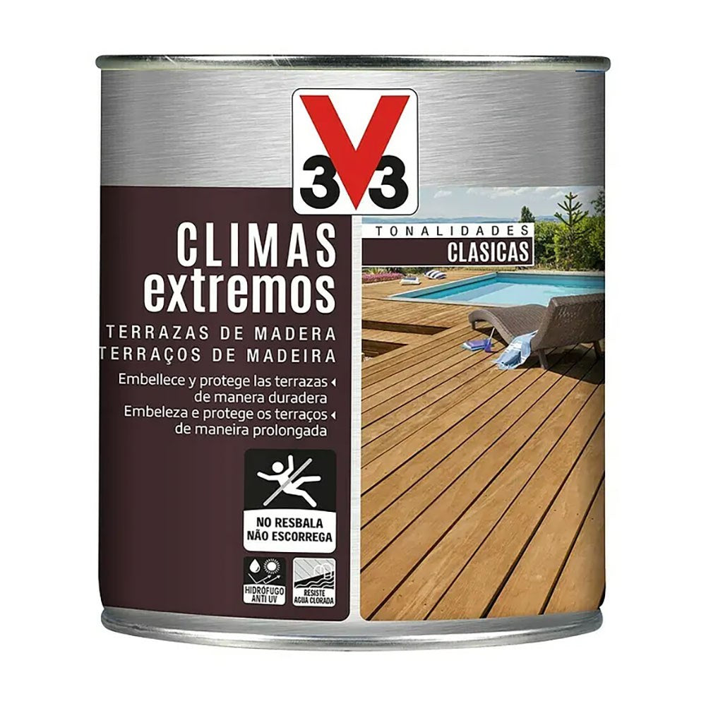 Protetor de terraÃ§os de madeira climas extremos, teca, 750 ml_0