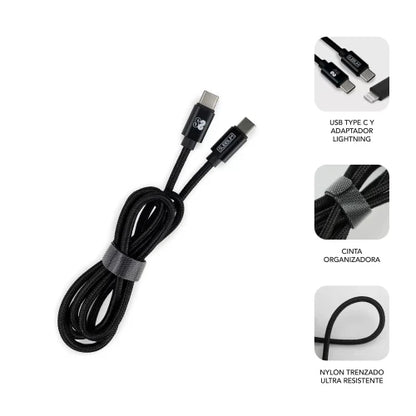 SUBBLIM SUBCHG-3WPD11 cargador de dispositivo móvil Universal Negro, Gris Corriente alterna Carga rápida Interior_1