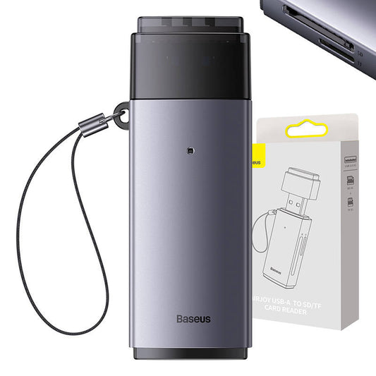 Baseus Lite Series SD/TF memory card reader, USB (gray)_0