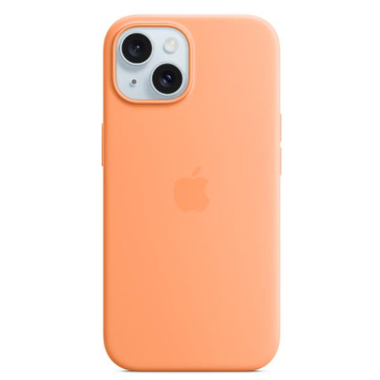 Custodia MagSafe in silicone per iPhone 15 Plus - Aranciata_0