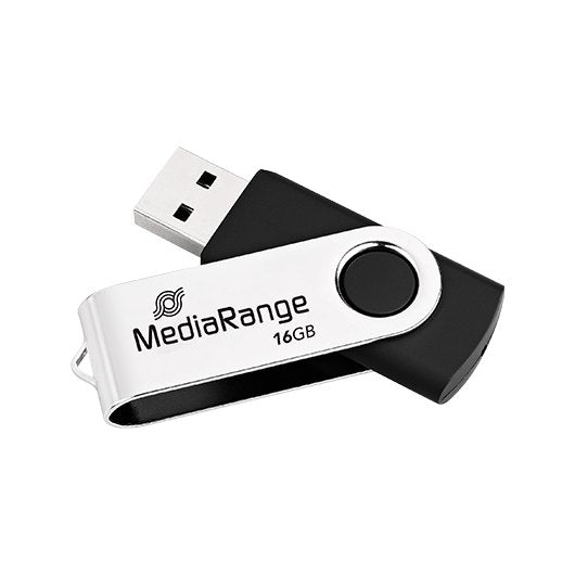 USB-Stick MEDIARANGE / 16 GB / Preto / 1589640_0