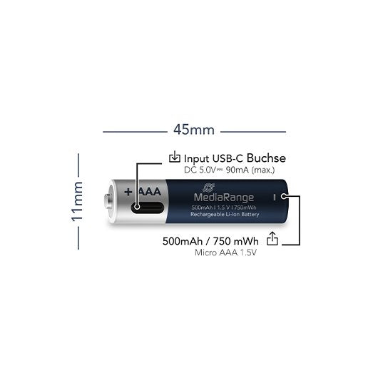 PILAS RECARGABLES MEDIARANGE AAA_0