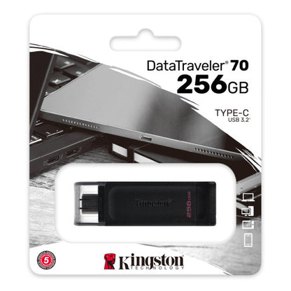 Kingston Technology 70 unidad flash USB 256 GB USB Tipo C 3.2 Gen 1 (3.1 Gen 1) Negro_3