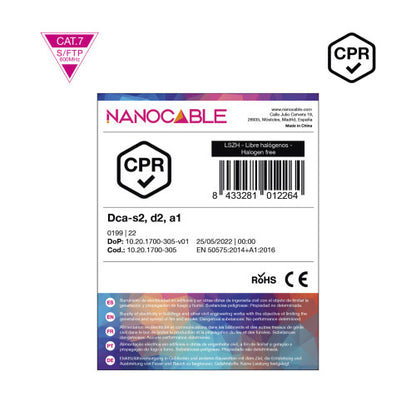 Nanocable Cable de Red CAT.7 LSZH SFTP PIMF AWG23, Naranja, 305m_4