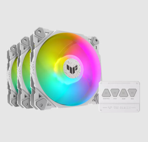 TUF Gaming TF120 ARGB-GehÃ¤uselÃ¼fter White Edition 3IN1_0