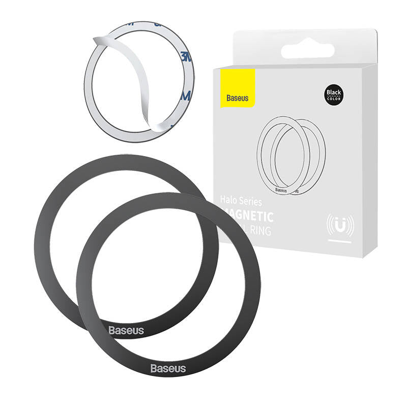 Baseus Halo Magnetic Ring for phones, , MagSafe (black)_0