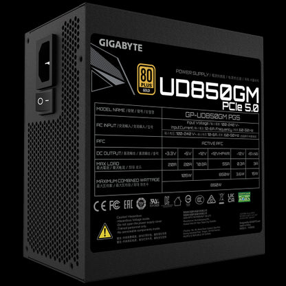 GIGABYTE GP-UD850GM PG5 unidad de fuente de alimentación 850 W 20+4 pin ATX ATX Negro_4