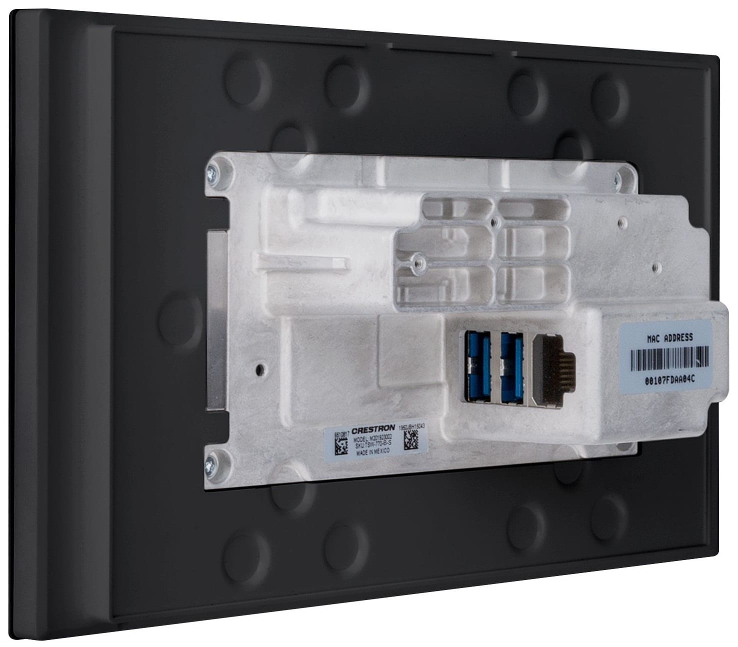 CRESTRON 7 IN. WALL MOUNT TOUCH SCREEN, BLACK SMOOTH (TSW-770-B-S) 6510813_2