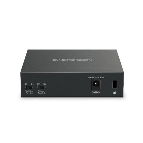 Mercusys MS105GP switch Gigabit Ethernet (10/100/1000) Energía sobre Ethernet (PoE) Negro_3