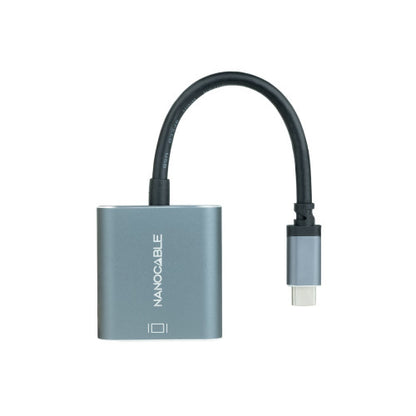 Cable Conversor Nanocable 10.16.4103-G/ USB Tipo-C Macho - DVI-D (24+1) Hembra/ 15cm/ Gris_2
