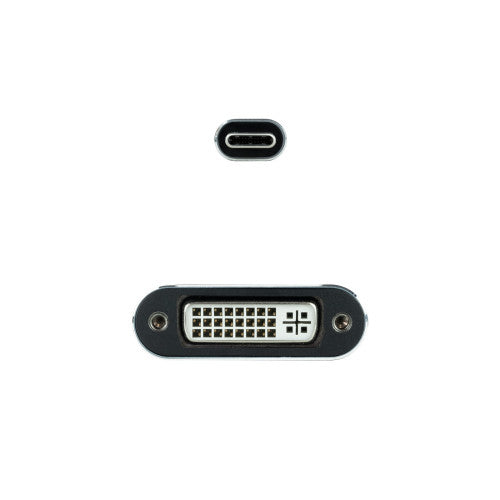 Cable Conversor Nanocable 10.16.4103-G/ USB Tipo-C Macho - DVI-D (24+1) Hembra/ 15cm/ Gris_3