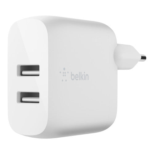 CARICABATTERIE 2 PORTE USB-A 12W - BIANCO_0
