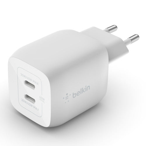 CARICABATTERIA DA PARETE DOPPIO GAN USB-C PPS 45W - BIANCO_5