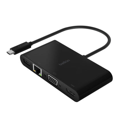 ADATTATORE MULTIMEDIALE USB-C - HDMI - VGA - USB - ETHERNET + RICARICA_0