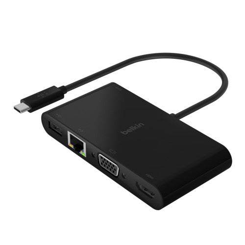 ADATTATORE MULTIMEDIALE USB-C - HDMI - VGA - USB - ETHERNET + RICARICA_0