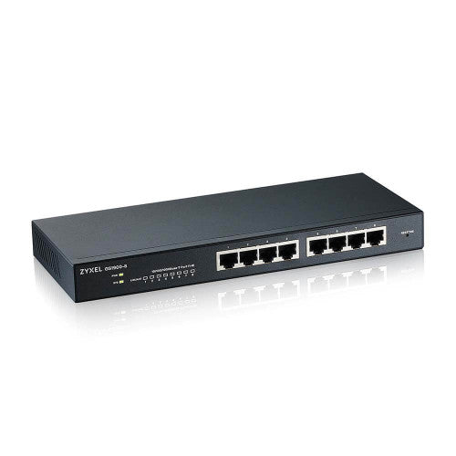Zyxel GS1900-8 Gestionado L2 Gigabit Ethernet (10/100/1000) Negro_1