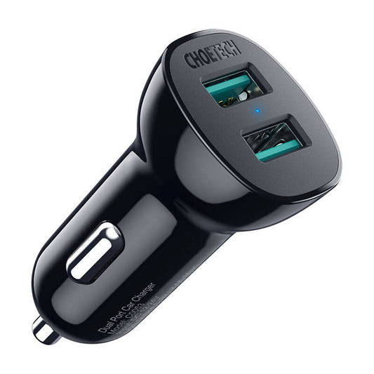 Choetech C0051 36W QC 3.0 car charger (black)_0