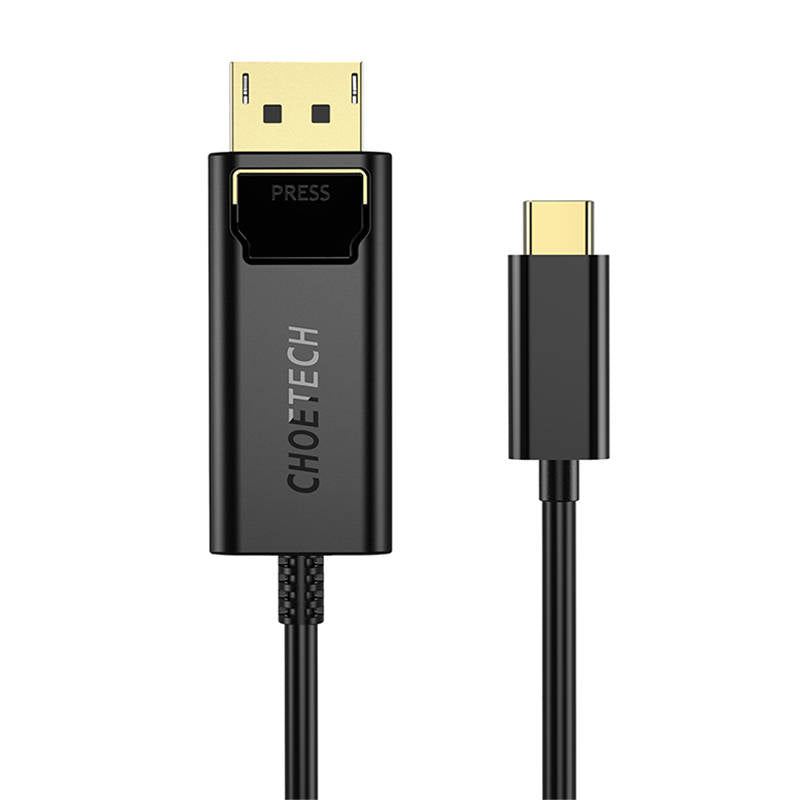 USB-C to Display Port cable Choetech XCP-1801BK, unidirectional, 4K, 1.8m (black)_0