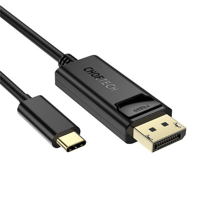 USB-C to Display Port cable Choetech XCP-1801BK, unidirectional, 4K, 1.8m (black)_1
