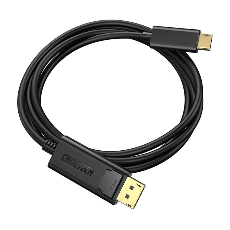 USB-C to Display Port cable Choetech XCP-1801BK, unidirectional, 4K, 1.8m (black)_2