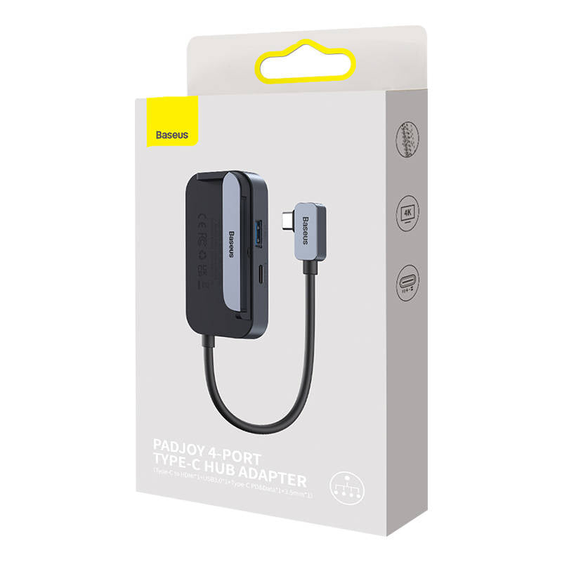 Baseus PadJoy universal 6in1 USB-C USB-C HUB for tablet / smartphone - dark gray_15