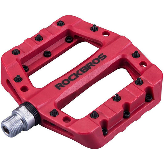 Bicycle pedals, platform, nylon Rockbros 2017-12CRD (red)_0