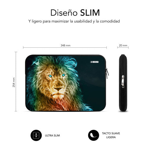 SUBBLIM SUBLS-SKIN103 maletines para portátil 35,6 cm (14") Multicolor_3