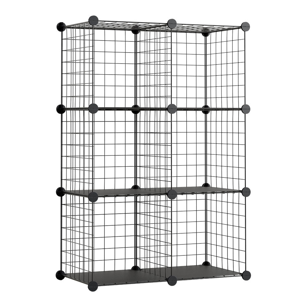 Estante modular de metal titan c6 preta_0