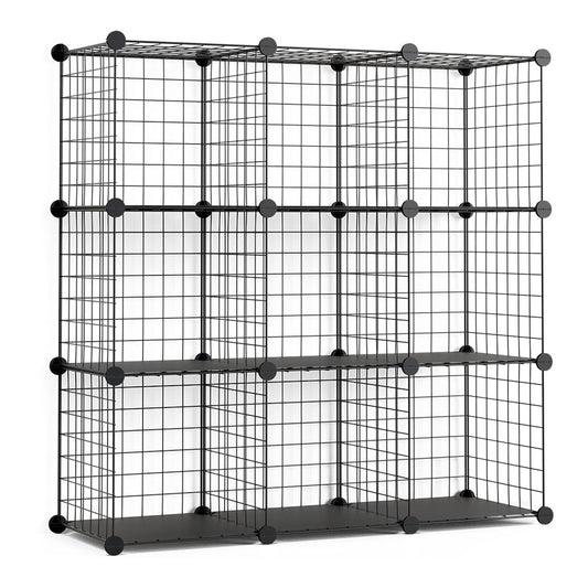 Estante modular de metal titan c9 preta_0