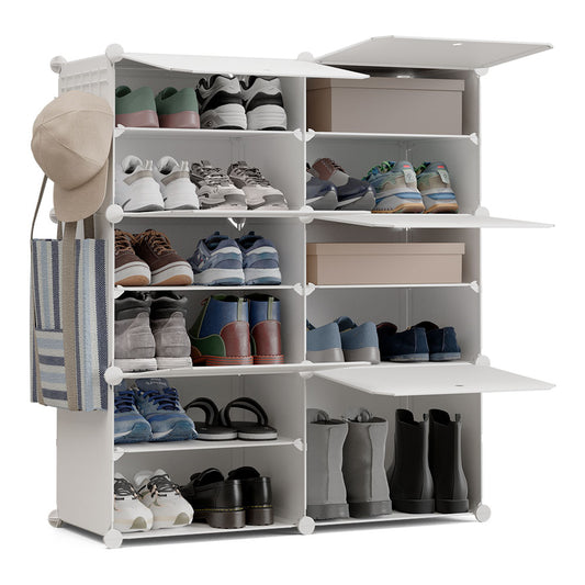 Sapateira modular cubo c6 branco_0