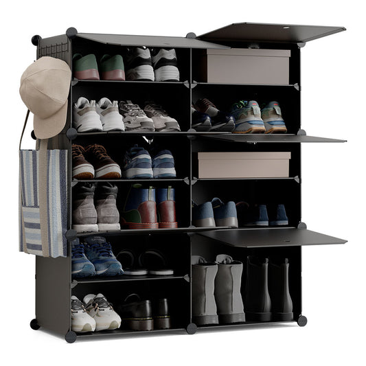 Sapateira modular cubo c6 preto_0