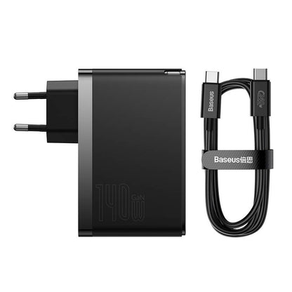 Wall charger Baseus GaN5 Pro 2xUSB-C + USB, 140W (black)_7