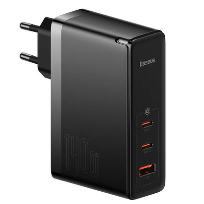 Wall charger Baseus GaN5 Pro 2xUSB-C + USB, 140W (black)_3