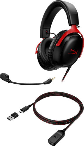 HyperX Cloud III ? Cuffie da gaming (nero/rosso)_4