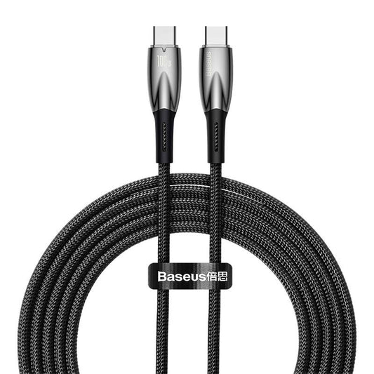 USB-C cable for USB-C Baseus Glimmer Series, 100W, 2m (Black)_0
