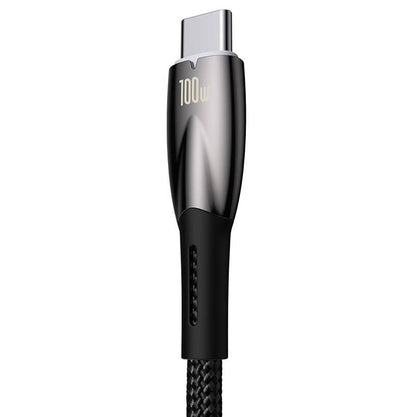 Baseus Glimmer Series Fast Charging Cable USB-A - USB-C 100W 480Mbps 1m Black_3