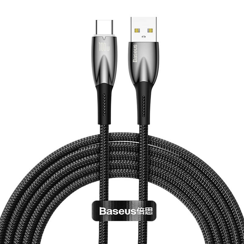Baseus Glimmer Series Fast Charging Cable USB-A - USB-C 100W 480Mbps 2m black_3