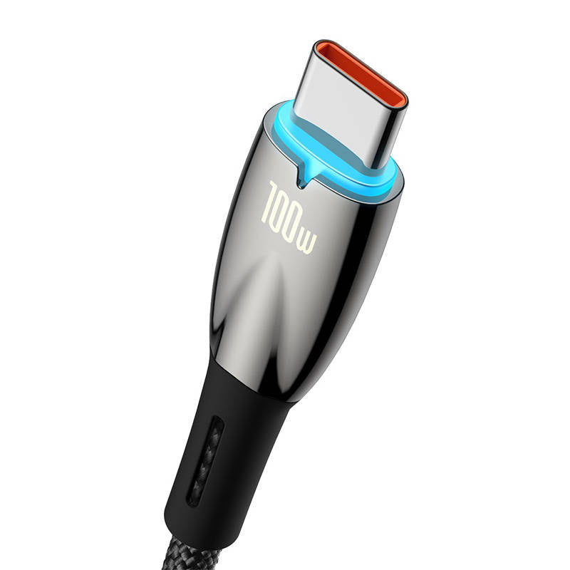 Baseus Glimmer Series Fast Charging Cable USB-A - USB-C 100W 480Mbps 2m black_5