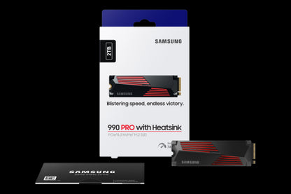 Disco SSD Samsung 990 PRO 2TB/ M.2 2280 PCIe 4.0/ con Disipador de Calor/ Compatible con PS5 y PC/ Full Capacity_12
