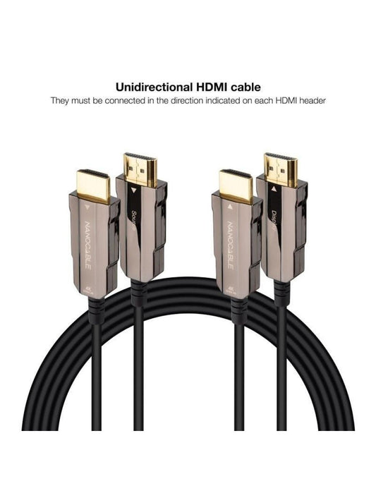 Cable HDMI 2.0 AOC 4K Nanocable 10.15.2060/ HDMI Macho - HDMI Macho/ 60m/ Negro_0