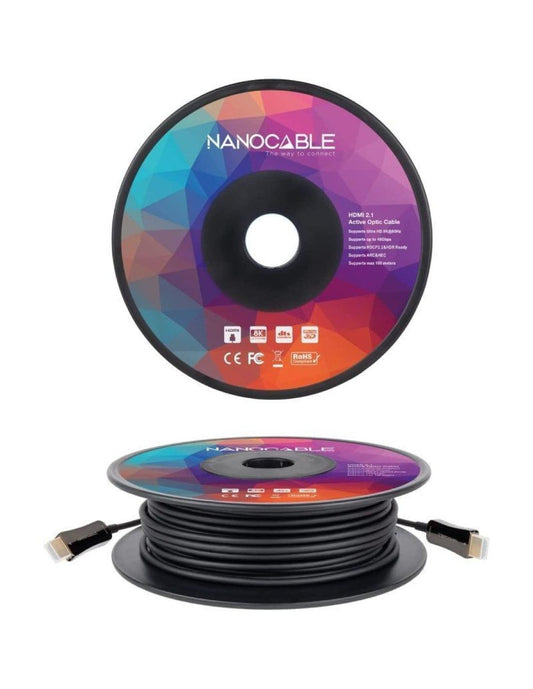 Cable HDMI 2.1 AOC 8K Nanocable 10.15.2160/ HDMI Macho - HDMI Macho/ 60m/ Negro_0