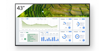 Sony FW-43BZ30L pantalla de seÃ±alizaciÃ³n Pantalla plana para seÃ±alizaciÃ³n digital 109,2 cm (43") LCD Wifi 440 cd / mÂ² 4K Ultra HD Negro Android 24/7_0