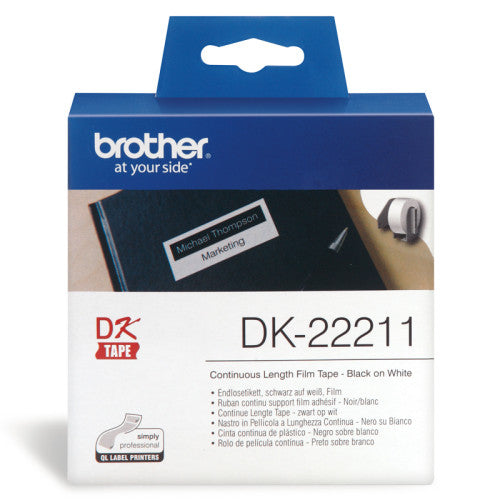 Brother DK-22211 cinta para impresora de etiquetas Negro sobre blanco_2
