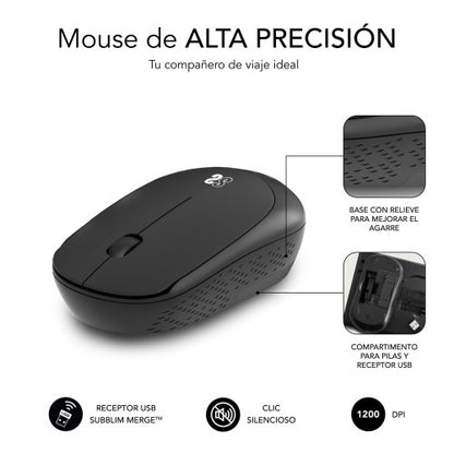 SUBBLIM SUBMP-03HP001 alfombrilla para ratón Negro_7