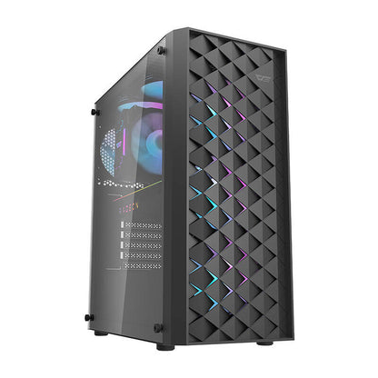 Computer case Darkflash DK351 + 4 fans (black)_0