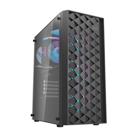 Computer case Darkflash DK351 + 4 fans (black)_0