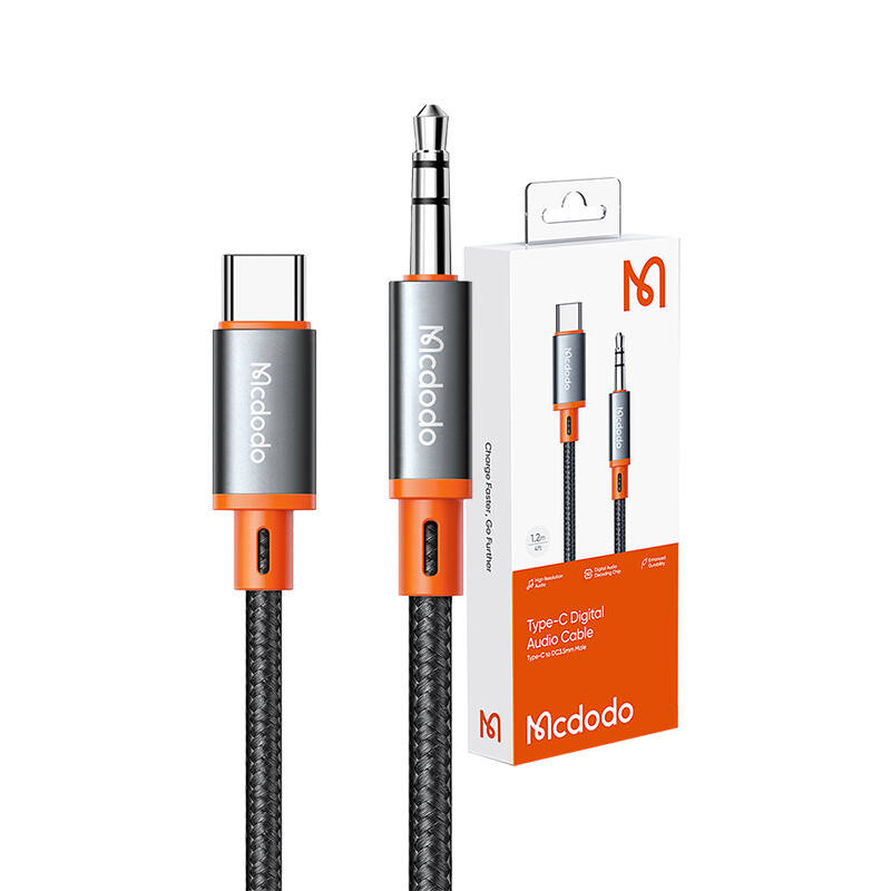 Cable Mcdodo CA-0820 USB-C to 3.5mm AUX mini jack, 1.2m (black)_3