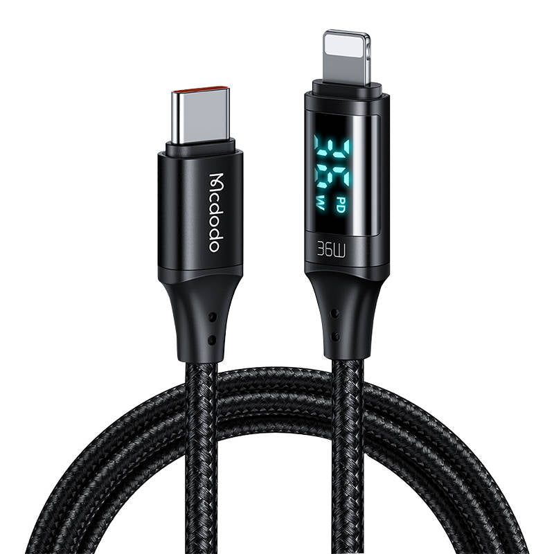 Cable Mcdodo CA-1030 USB-C to Lightning, 36W, 1.2m (black)_0